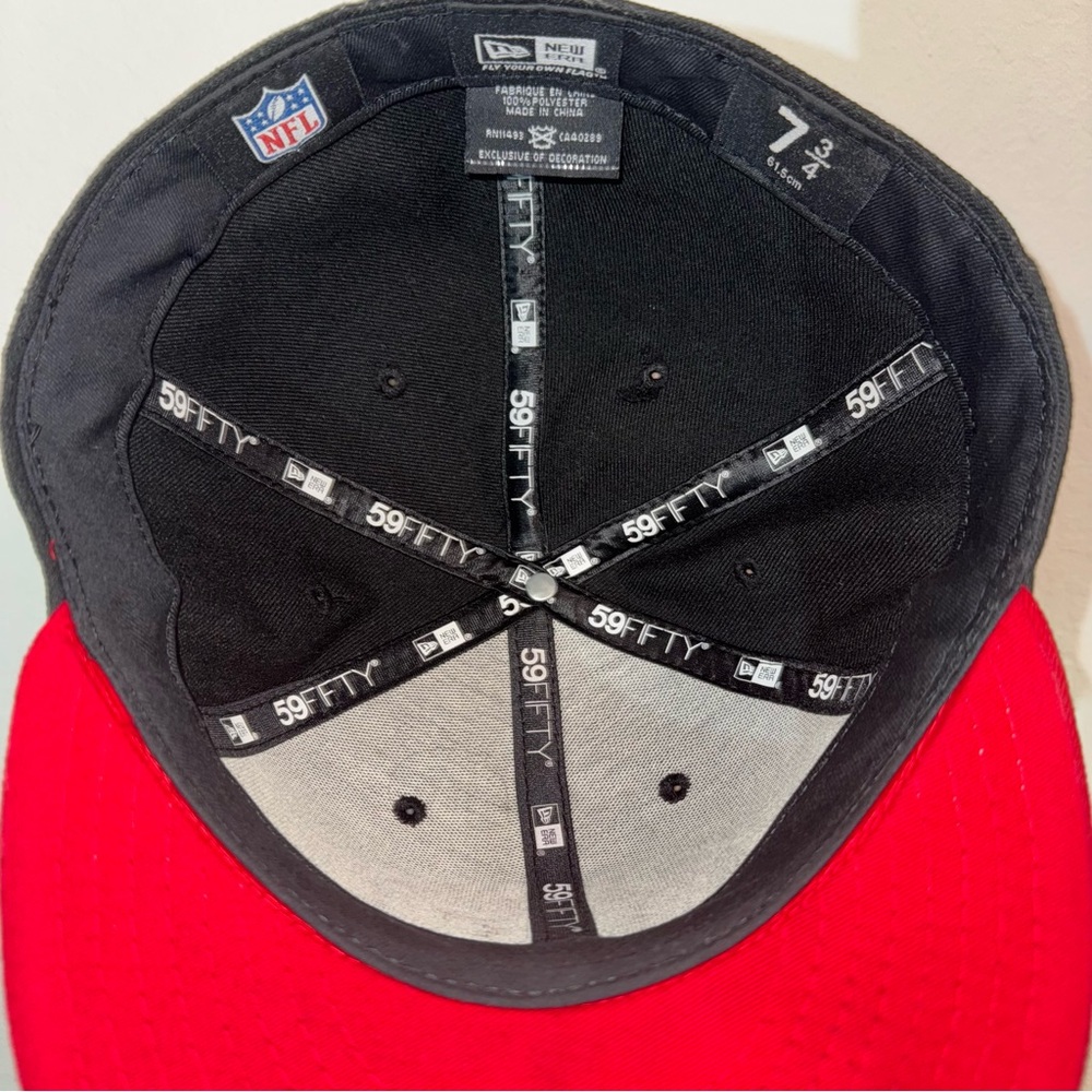 San Francisco 49ers New Era Fitted Hat Size 7 3/4 59FIFTY NFL - Picture 6 of 6